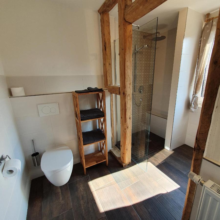 Alte Backstube - Ferienwohnung Huettenstube Und Ferienzimmer Auszeit Erkenbrechtsweiler Екстериор снимка
